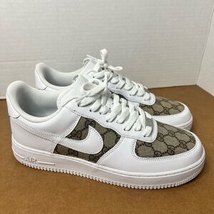 Upcycled Gucci Air Force 1 Mens Size 10.5. From Twenty Two Ideas LA.